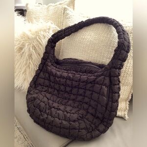 COS Oversized Quilted Bag Brown